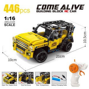 ซีโอดีแข่งรถบล็อกความเร็วรถสปอร์ตการควบคุมระยะไกลของเล่นประกอบกระบวนการบล็อกแบบจำลองเด็กของขวัญสำหรับเด็ก ตัวต่อ