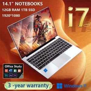 【3 years warranty)】Intel Core i7 Laptop for Playing RAM 12GB SSD 512GB/1TB 14.1 inch Screen Windows 11 Operating System Laptops