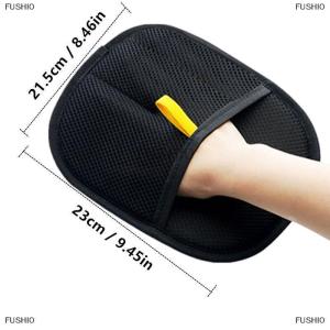 [COD] FUSHI0 Pet tĩnh điện tẩy lông găng tay hai mặt Pet chải chuốt găng tay hai mặt hai chiều bàn chải dính tóc tạo tác