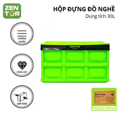 Hộp Thùng Đựng Cốp Ô Tô Đồ Nghề Dụng Cụ Zentor 30L-55L - Hộp Có Thể Gấp Gọn - Đi picnic
