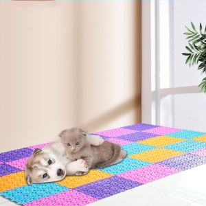 Pet Mat Multifunctional Splicing Plastic Mat Mesh Mat Pet Dog Cat Pad Bathroom Non-slip Mats