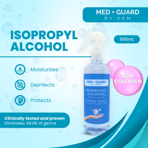 MED+GUARD BY KKM Isopropyl Alcohol 70% Solution with Collagen and Moisturizer