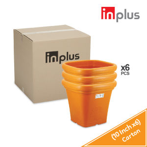 INPLUS CARTON DEAL 6Pcs/Pack 101214 Inch Plastic Square Flower PotHeavy Duty Pasu Pokok BungaI-561-6I-562-6I-563-6
