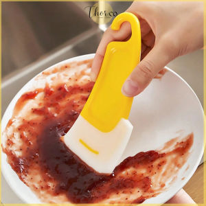 ThorCo Kitchen Silicone Scraper Cleaning Blade Brush Cake Baking Spatula Food Stains Pot Fry Pan Dish Clean Soft Brush