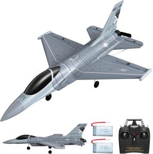 VOLANTEXRC Remote Control Plane Jet F16 Fighting Falcon 2.4G 4CH 6Axis 365mm Wingspan EPP RC Airplane Xpilot Stabilizer One Key Aerobatic For Beginners Aircraft 761-10 RTF