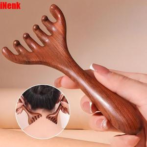 NEXTYOO Six-Claw Head Meridian Massage Comb Anti-static Wide Tooth Massage Gua Sha Tools Durable Handheld Back Scratcher for Promote Blood Circulation
