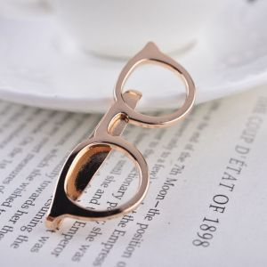 TUS Gentleman Formal Wedding Simple Tie Pin Fashion Jewelry Necktie Bar Clasp Metal Tie Clips Men Necktie Buckle Glasses Shape Clasp Clip