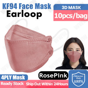 （Lowest Price）10pcs KF94 face mask malaysia kf94 50pcs 4ply EarLoop/Headloop hijab made in Korea original 50pcs for Adult KF94 Mask 4ply Fish Type Face Mask Medical Pelitup Muka Dewasa mask murah(FreeShipping)