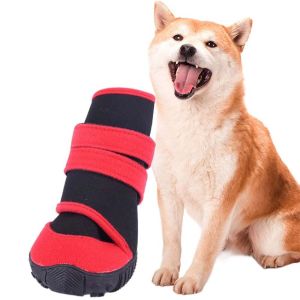 DGFDF Soft Anti-Slip Waterproof Dog Leg Cover Sole Shoes For Small Large Dogs Pet Supplies Dog Shoes Pet Rainshoes Dog Booties
