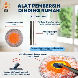Alat Pel  Sapu Pembersih dinding Multifungsi