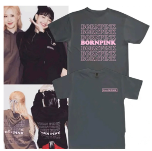 [COD] KAOS KPOP BP BORN PINK ATASAN WANITA & PRIA KAOS KATUN COTTON COMBED