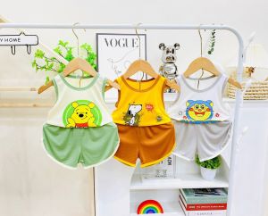 [HÀNG MỚI VỀ ]  COMBO 10  BỘ BA LỖ CHO BÉ TRAI BÉ GÁI MINKY MON TỪ 5KG TỚI 18KG - GIAO NGẪU NHIÊN NHIỀU MÀU