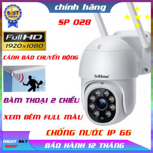 Tặng thẻ xịn 64Camera Srihome SP 028 1080p hồng ngoại 30m đêm có màu chống nước tốt đàm thoại 2 chiều góc quay rộng