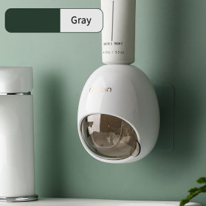 Small Q Toothpaste Dispenser Automatic Toothpaste Gadget Wall-Mounted Household Toothpaste Squeezer