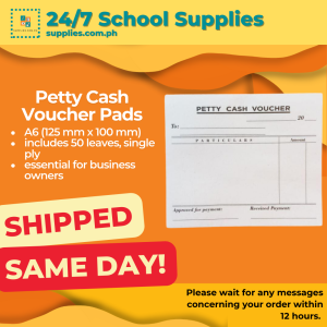 Petty Cash Voucher Pack A6 Size petty cash vouchers