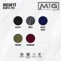 MIG Polyester V neck Short Sleeve Plain Mehfil Kurta Tee. 