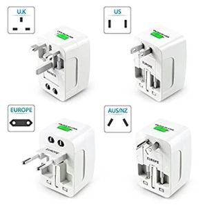Universal Charger Adaptor original Power Internasional Dengan Dual USB Port 20W dan 15W