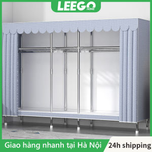 [Hàng Giao Ngay] 20MM Tủ quần áo không gỉ Tủ Vải Kệ Tủ Vải Metal kích thước lớn dễ lắp đặt Chống ẩm và bụi