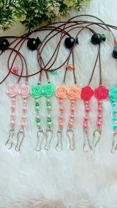 Strap Masker/ FLOWER /Strap Masker 2in1/ Strap Masker Hijab/ Tali Masker/ Kalung Masker/ Konektor Mutiara/ Konektor Hijab/ GantunganMasker