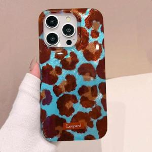 ZEEMIN Christmas and Halloween gifts Phone Case For iPhone 17 16 15 14 13 11 12 Pro Max Air XS 16E Plus SE2 Korean Cute Leopard Print Gradient Patern Lovely Cover