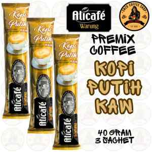 Alicafe Warung White Coffee Rich Instant Coffee Drink 40 Gram 15 Sachet