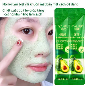 Mặt nạ bong bóng làm sạch sâu quả bơ /Mặt nạ Avocado Centella Asiatica Mask 10 gói