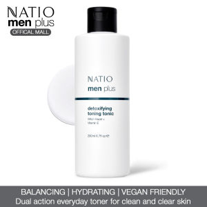 Natio Australia Men Plus Detoxifying Toning Tonic 200ml - Everyday Toner for Clean & Clear Skin