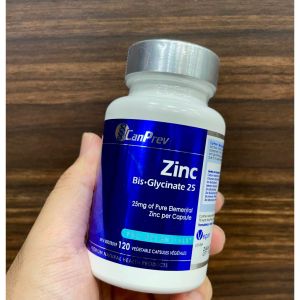Viên kẽm Zinc Canprev tăng cường s.i.n.h .l.ý hỗ trợ miễn dịch Zinc CanPrev’s Zinc Bis-Glycinate 25mg & 50mg