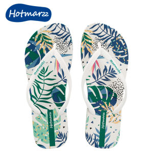 Hotmarzz nữ dép xỏ ngón PVC dép chống trượt bên ngoài mang dép kẹp bãi biển HM7009