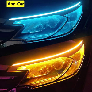 [ Ann-Car ]2022การออกแบบใหม่2ชิ้นเริ่มสแกน Led 12โวลต์รถยนต์ Led Light Strip สัญญาณรถยนต์ LED DRL บางเฉียบไหลแสงแถบไหลแสง