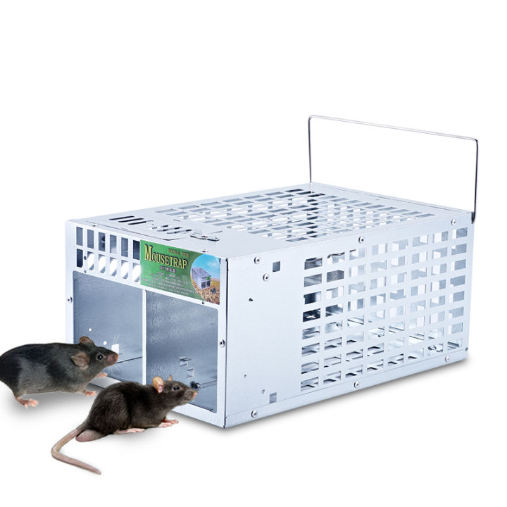 Live Animal Humane Cage Live Mouse Trap Rat Trap Continuous Double Door