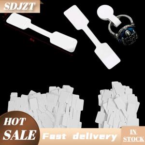 SDJZT 50 100Pcs Blank price tags necklace ring jewelry labels paper stickers
