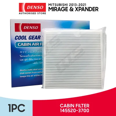 Denso Aircon AC / Cabin Air Filter Mitsubishi Mirage G4 Hatchback / Xpander 2013 - 2023 ( 145520-3700 ) 1Pc