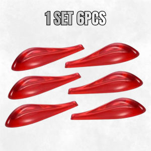 Anti Collision Sticker Car Spoiler Airflow Sticker Bumper Strip 1 Set 6pcs