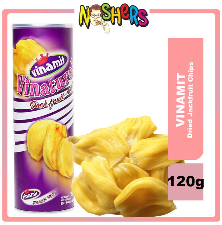 Noshers Vinamit Dried Jackfruit Chips Ready to Eat Pure and Natural Dried Jackfruit Chips Super