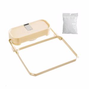 ตะกร้าเครื่องกรองของเสียมุมที่กรองอ่างครัวพับได้พร้อมกระเป๋าตาข่าย100ชิ้นที่จับที่ใส่ของอ่างล้างจานได้