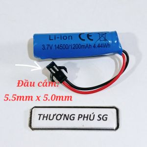 Pin sạc Lithium ion 14500 / 3.7V - 1200mAh dùng cho các thiết bị điện tử dân dụng ..