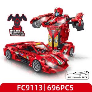 Đồ chơi lắp ráp mô hình xe biến hình robot di chuyển được - Đồ chơi phát triển sự sáng tạo cho bé