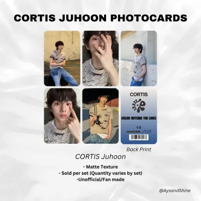 CORTIS JUHOON Photocards (James Juhoon Martin Seonghyeon Keonho) Color Outside the Lines