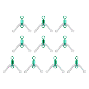 10/20 chiếc Bộ chia tiếp xúc vòng 8 hình dây Câu Xoay phân nhánh phụ chống vướng víu Đồ Câu Cá