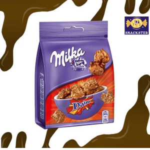 Milka Daim Snax Caramel Chocolate 145g Halal Milk Coklat Viral Langkawi Murah Promosi Ready Stock COD Import Sweden