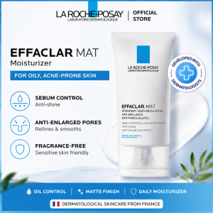 La Roche-Posay Effaclar MATTE Anti-Shine Mattifying Moisturizer suitable for Oily Skin Acne-Prone skin types 40ml