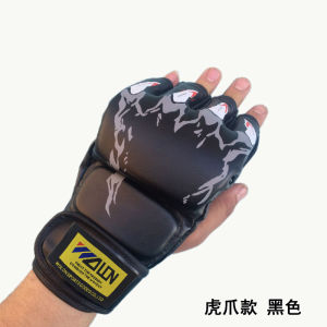 Sanda Muay Thai MMA Fight Professional Training Boxing Gloves Half Finger Boxing Glove Missing Finger Boxing Glove