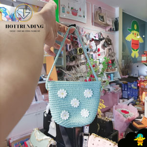 Túi Cói Đi Biển Hình Bông Hoa Dễ Thương Cho Bé Trùm Sỉ Gia Thành