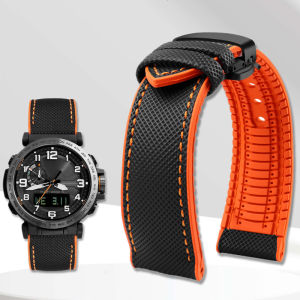 new For Casio PROTREK Mountaineering watchband GA2000 PRG-600/650Y/PRW-6600/70YB Nylon rubber Sports Bracelet men Strap 23mm 24mm high-quality