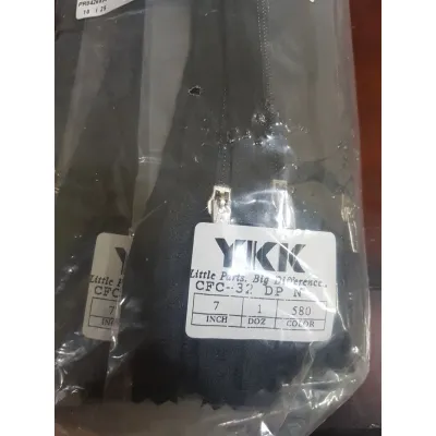 Resleting YKK 7 inch 17.5 cm / RIT YKK CFC 32 175 cm Kepala Nikel Kepala Cat Katalog 1
