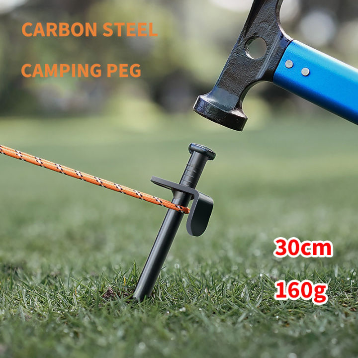 COD Heavy Duty Camping Tent Nail Peg Tent Stakes Length 20/30/40 Cm 9mm