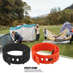 COUPLECOL 2Pcs with Insert Buckle Rubber Tension Strap Unbind Quickly Multi-purpose Fastener Tape Firmly Fixed Industrial Straps Compact Ties Cable Straps Luggage
