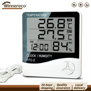 [Winnereco Flagship Mall]HTC-2 Digital Thermometer Hygrometer Electronic Temperature Humidity Meter