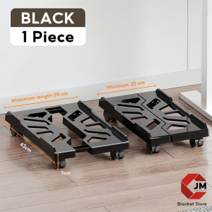 Computer CPU Stand With Caster Wheels For Computer Cases Under Desk Adjustable Mobile CPU Holder